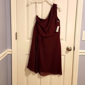 NWT David's Bridal Wine Bridesmaid or Formal Dress